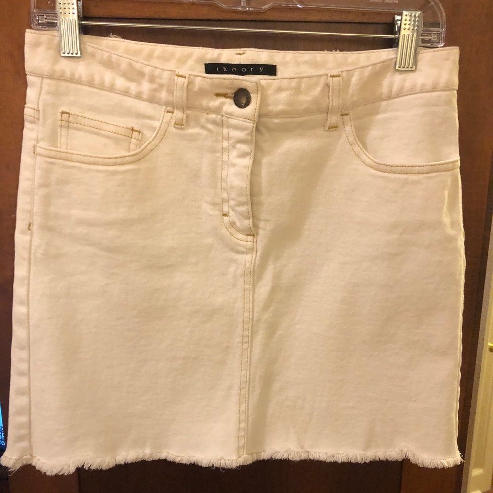Theory Denim Mini Skirt
